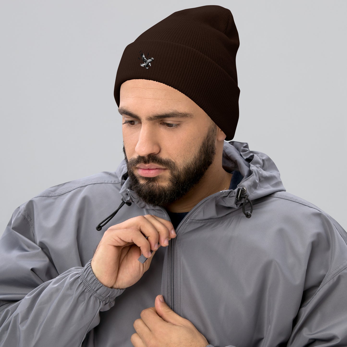 Cuffed Eagle Beanie