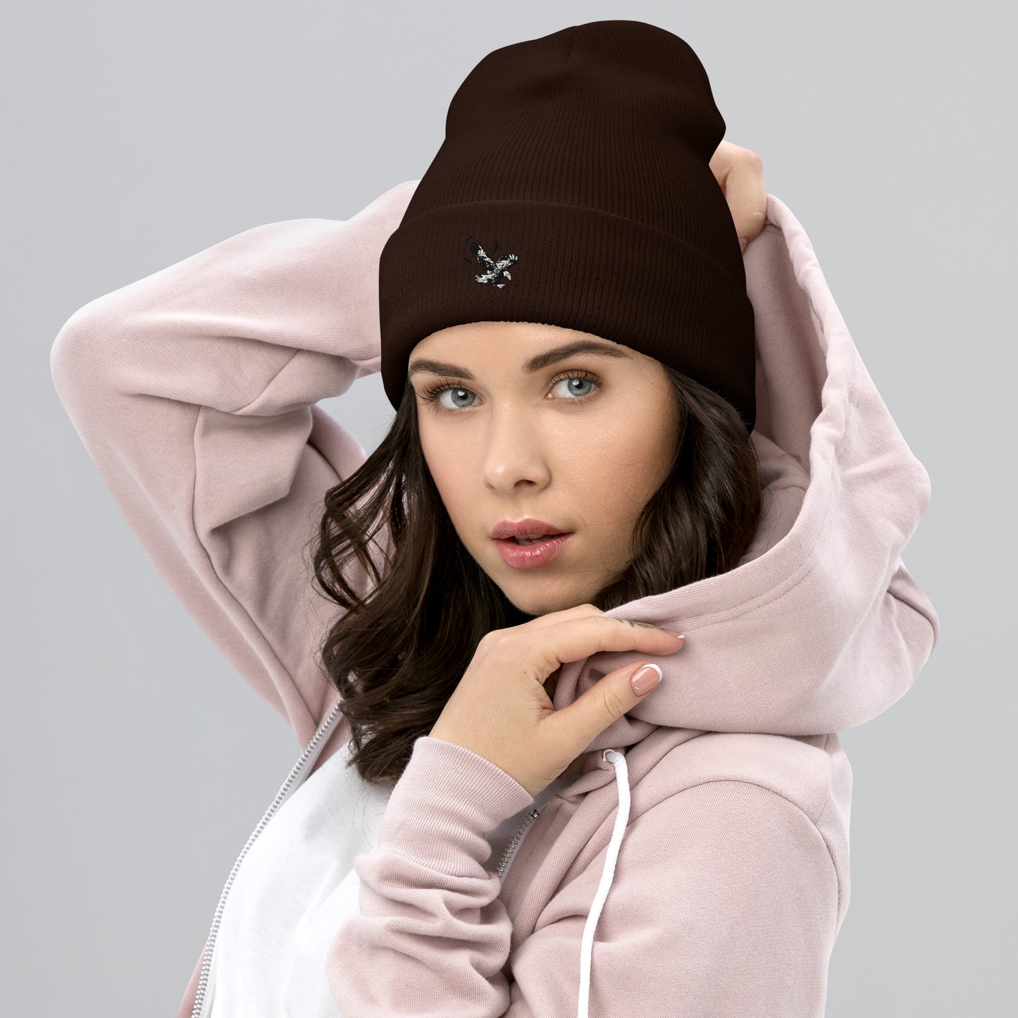 Cuffed Eagle Beanie