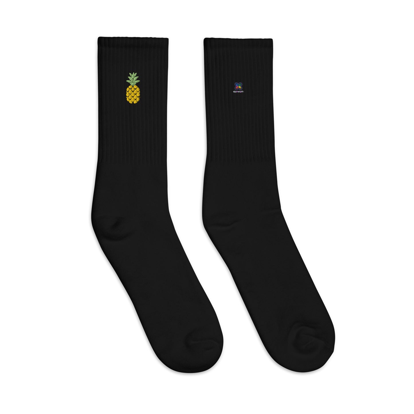Pineapples Embroidered socks