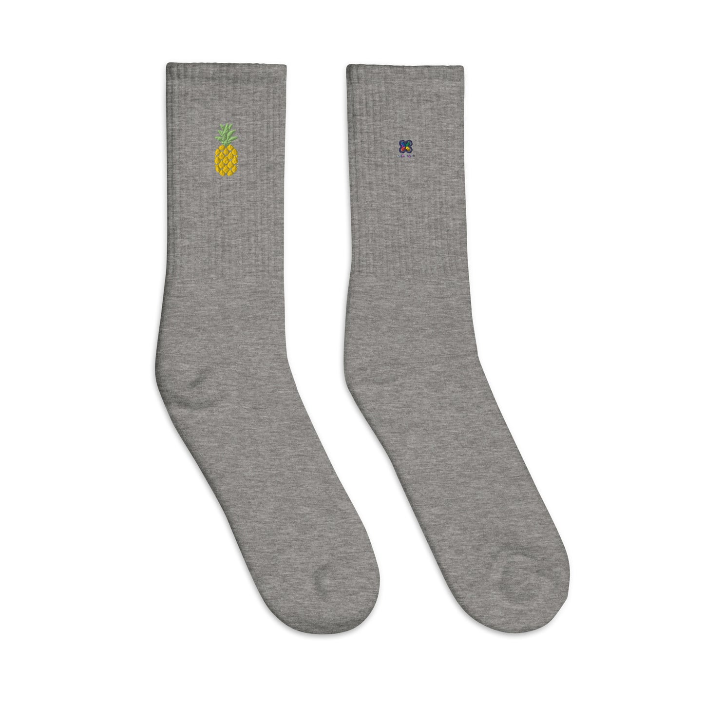 Pineapples Embroidered socks