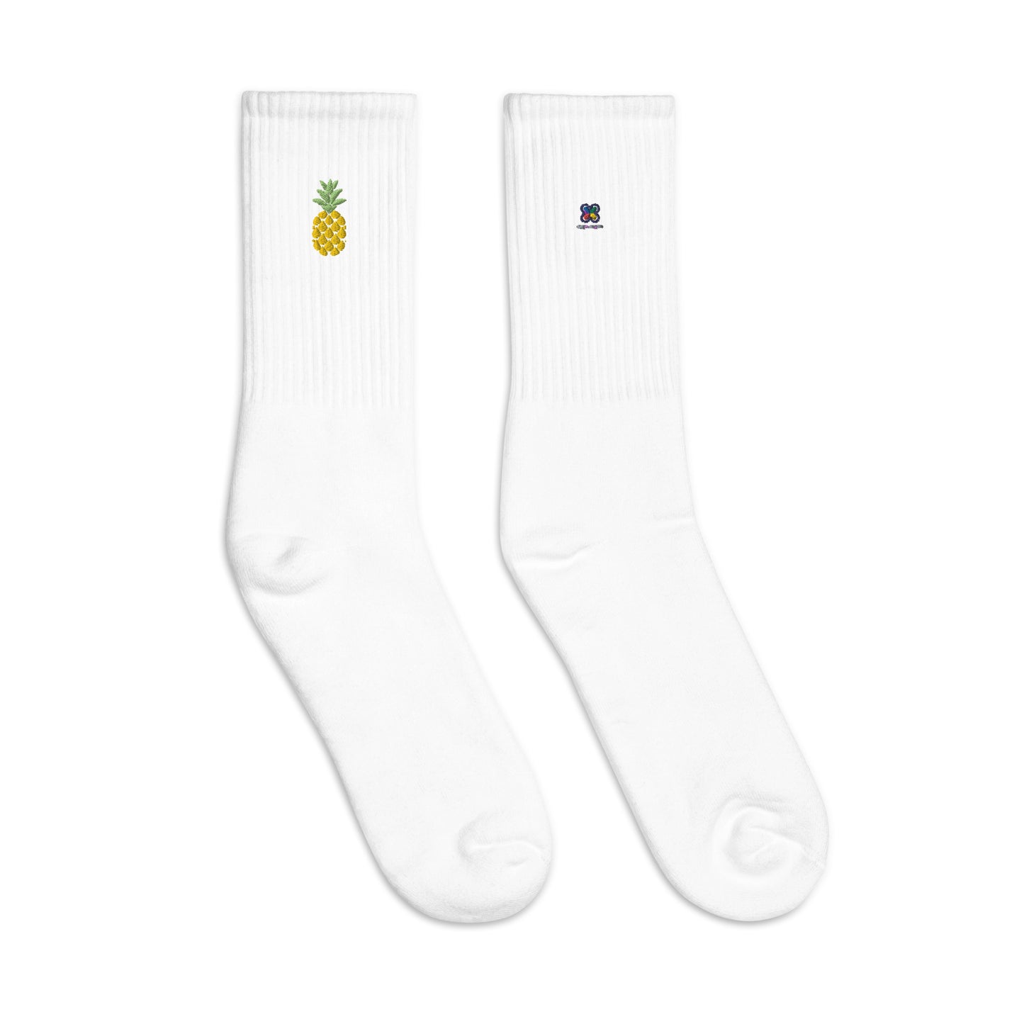 Pineapples Embroidered socks