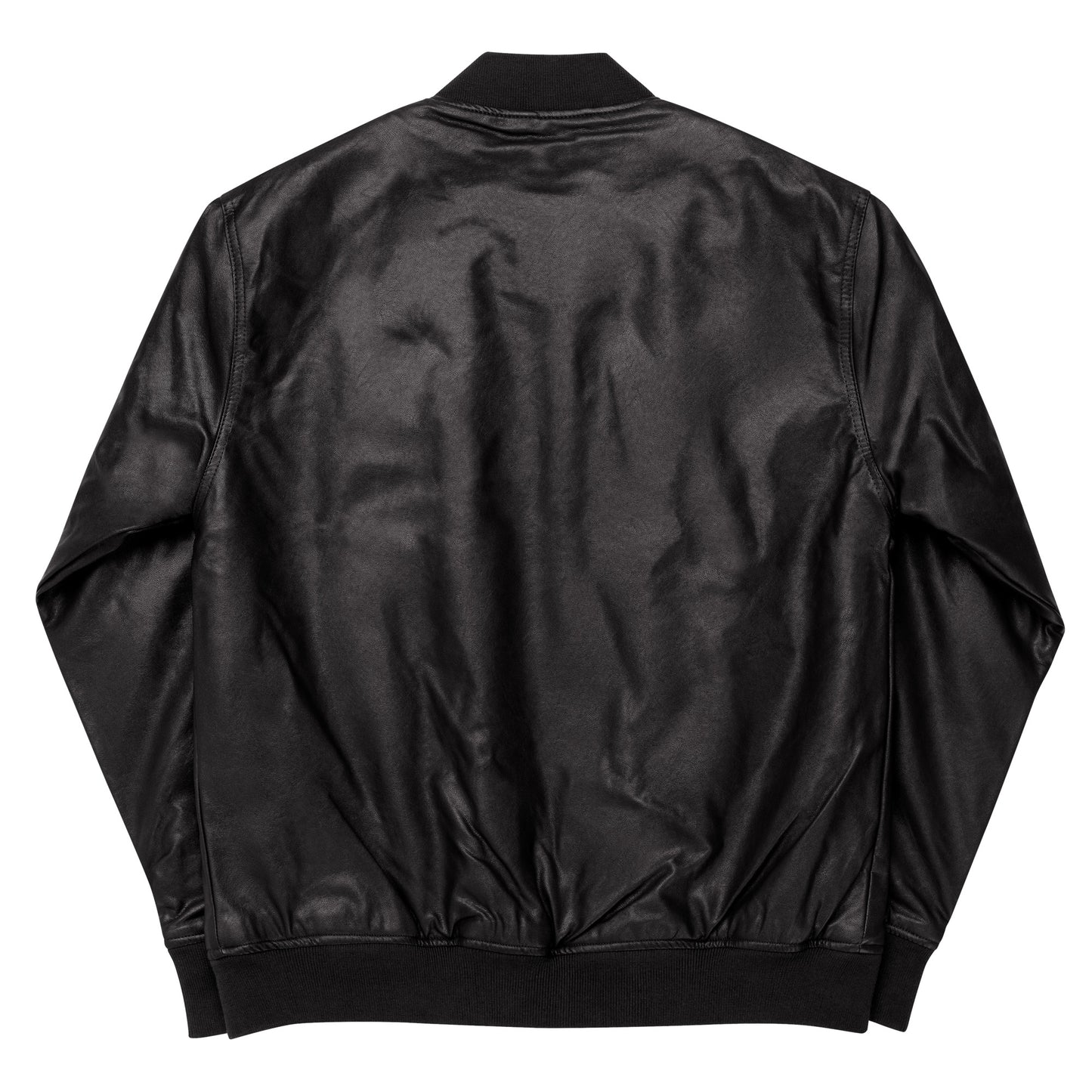 Deer Leather Bomber Jacket