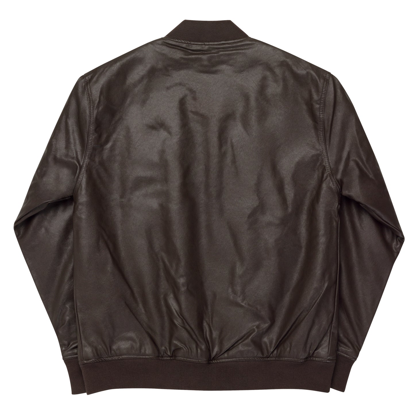 Deer Leather Bomber Jacket