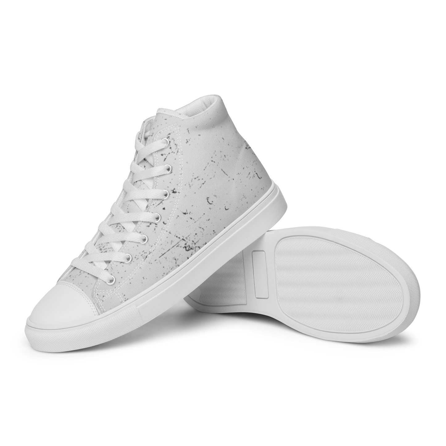 Marble Style Men’s high top canvas shoes