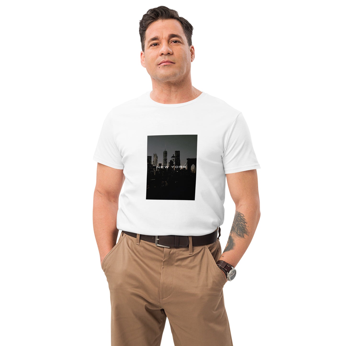 N.Y Men's premium cotton t-shirt