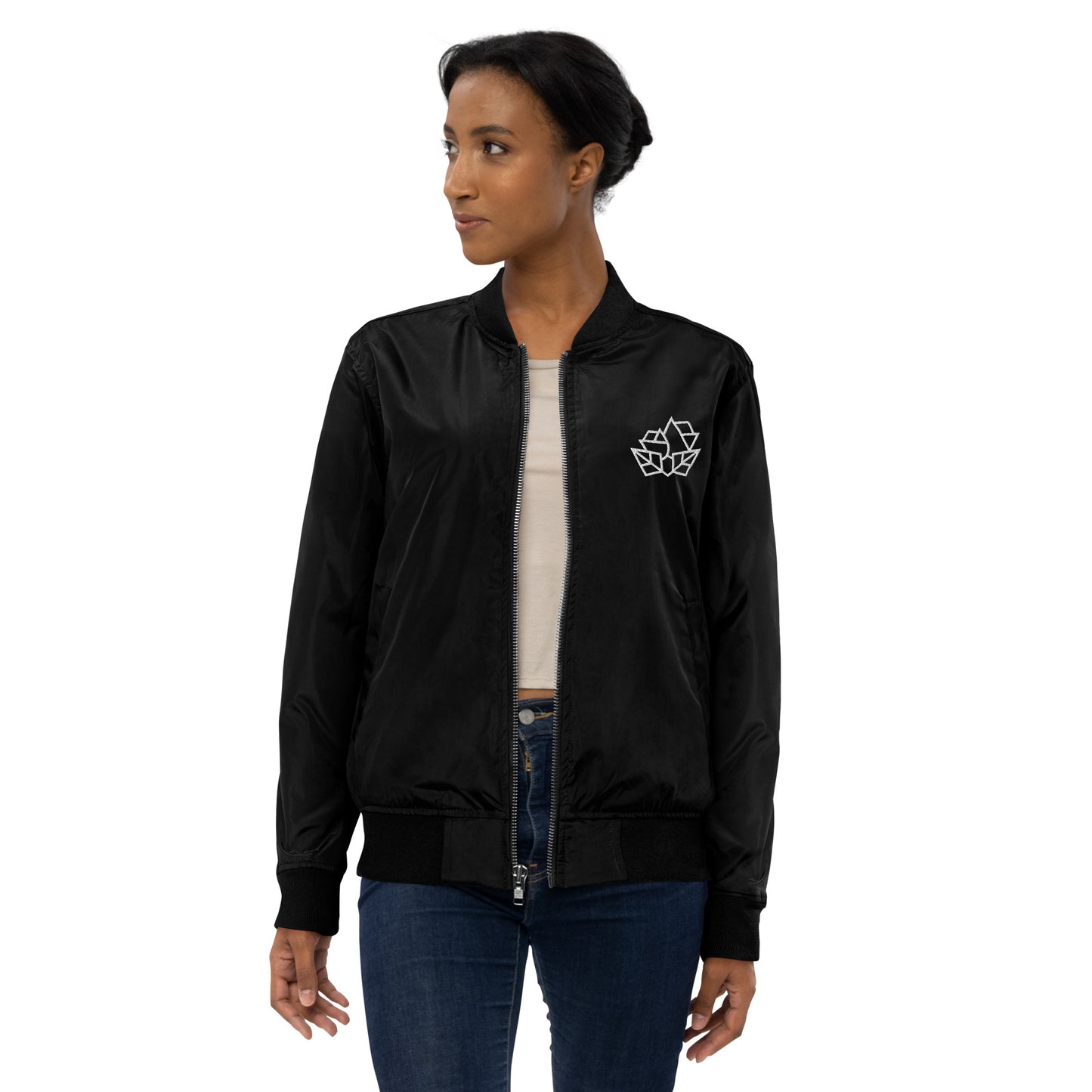 Geo Roses Premium bomber jacket