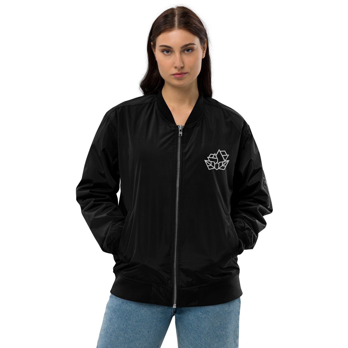 Geo Roses Premium bomber jacket