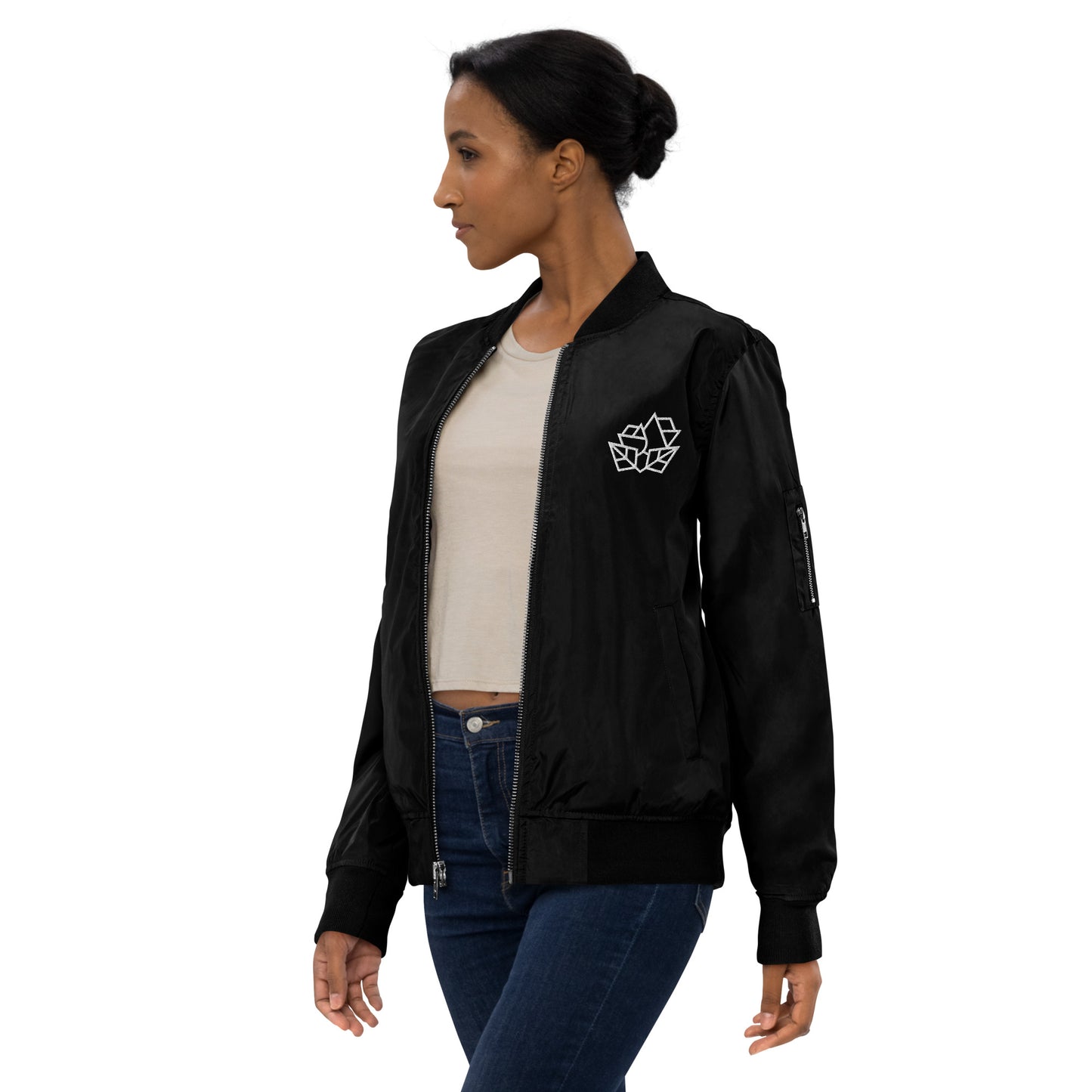 Geo Roses Premium bomber jacket