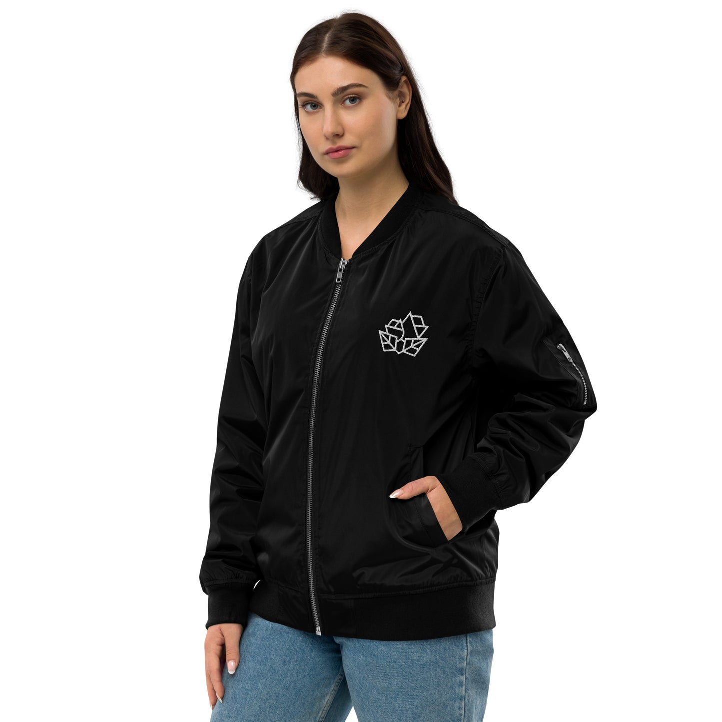 Geo Roses Premium bomber jacket