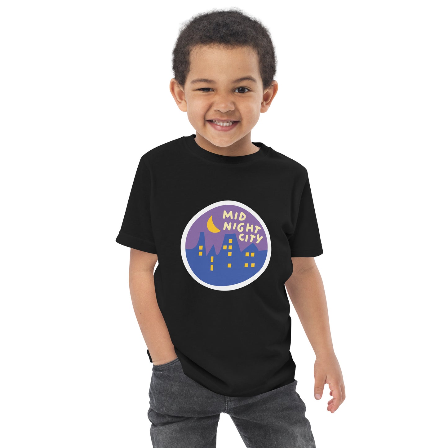 Mid-Night City Toddler jersey t-shirt