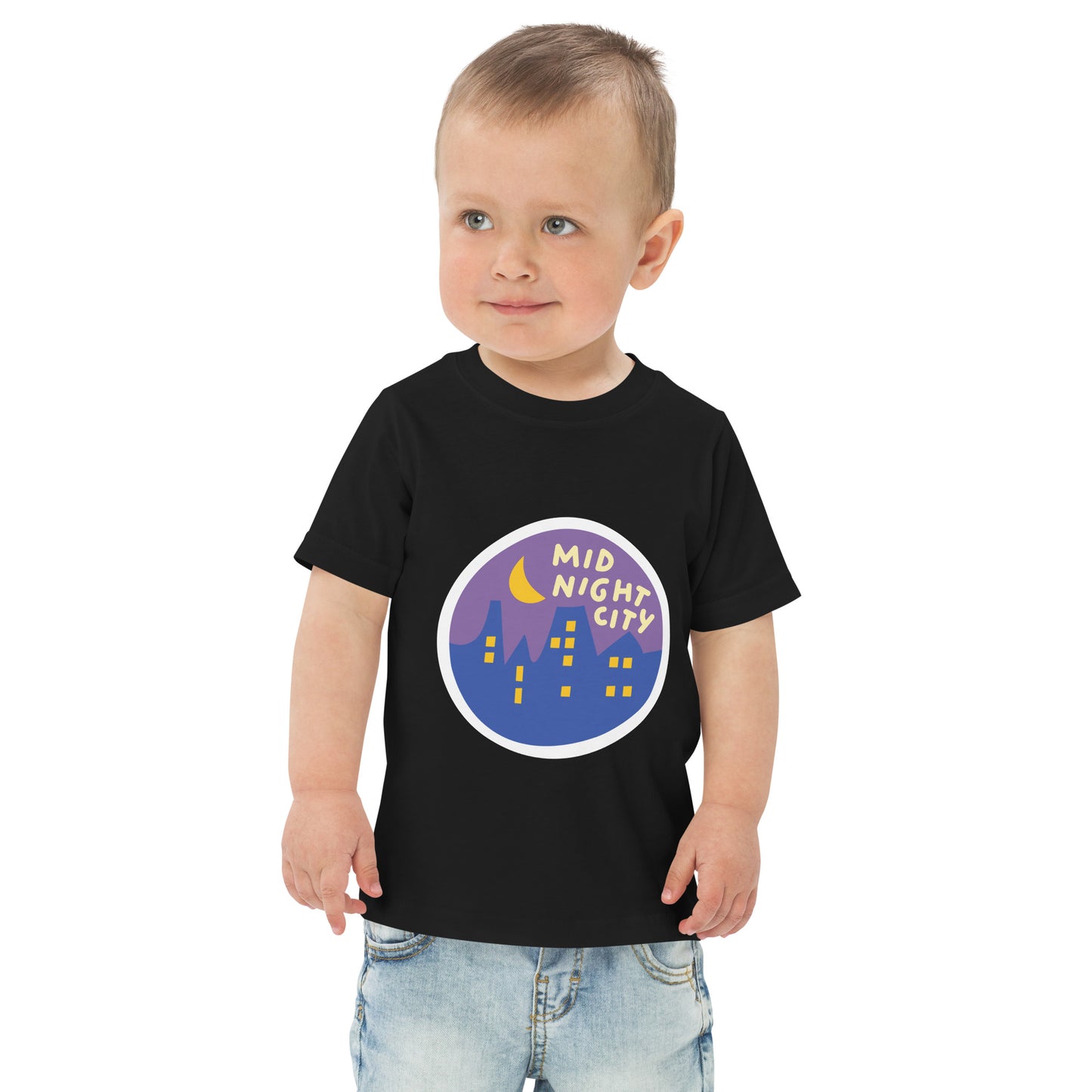 Mid-Night City Toddler jersey t-shirt