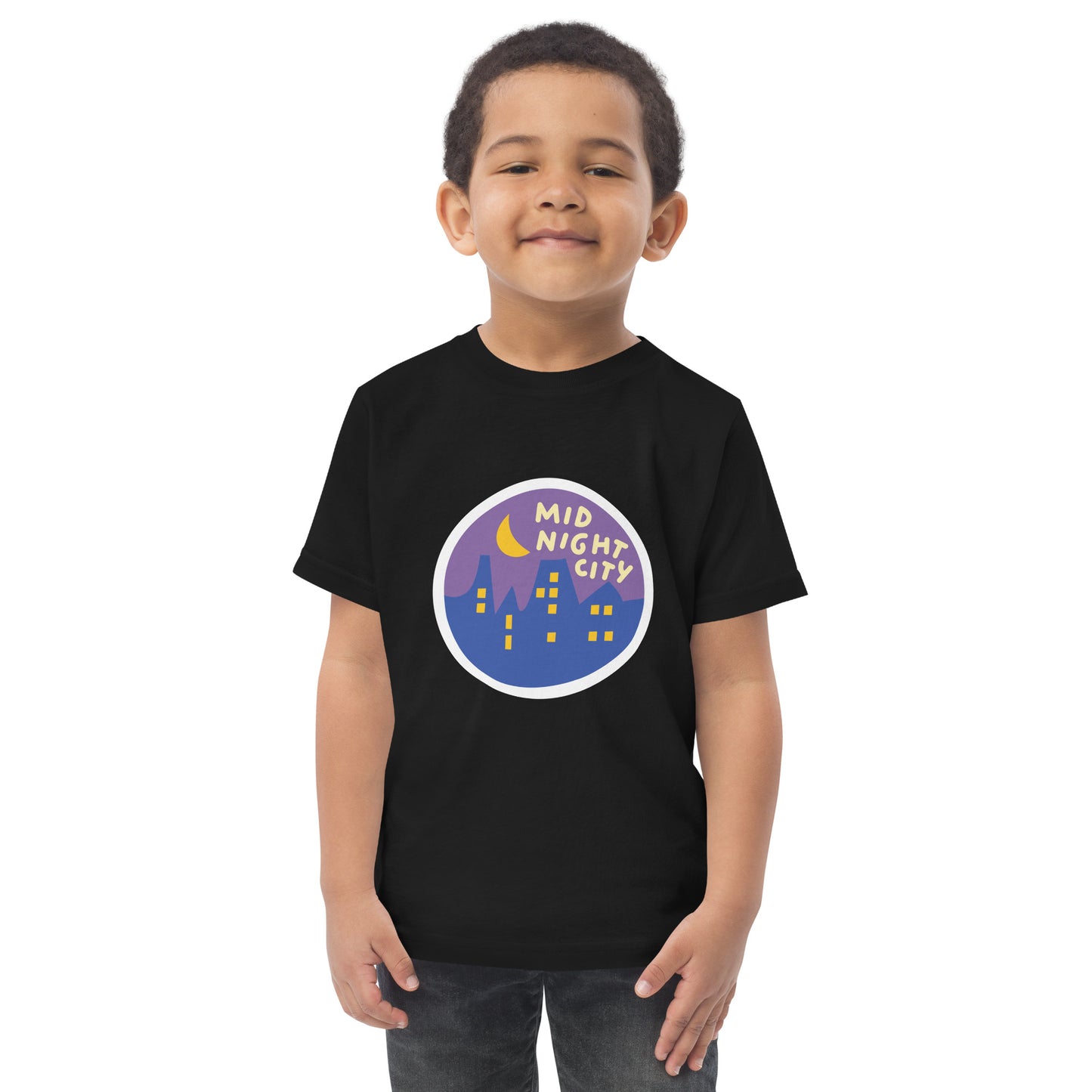 Mid-Night City Toddler jersey t-shirt
