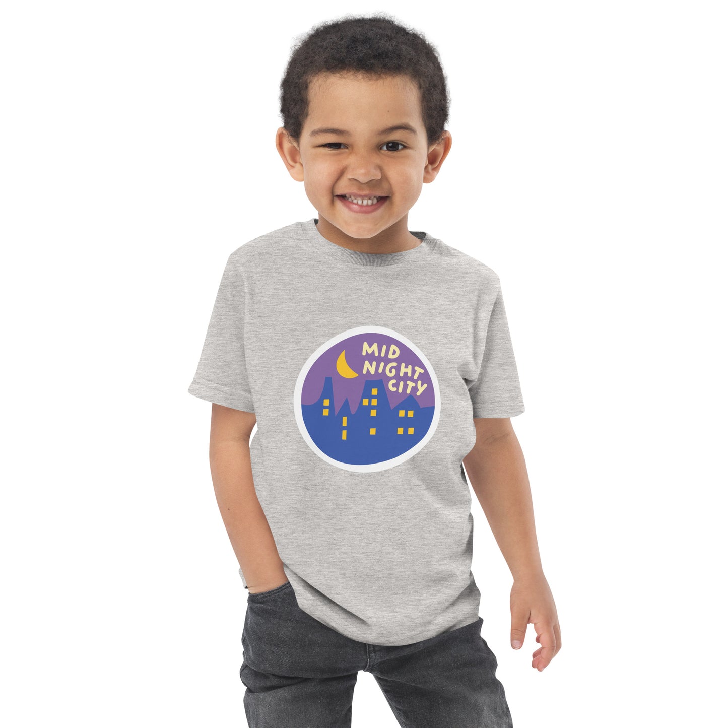 Mid-Night City Toddler jersey t-shirt