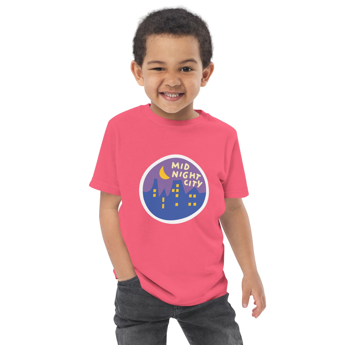 Mid-Night City Toddler jersey t-shirt