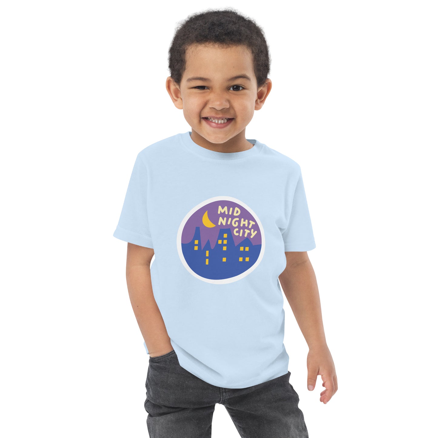 Mid-Night City Toddler jersey t-shirt