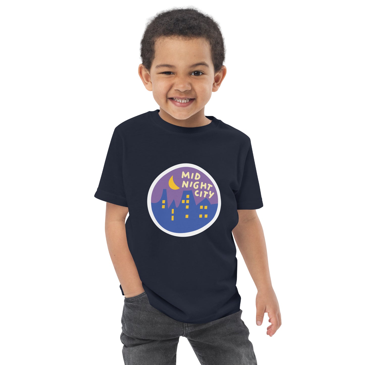 Mid-Night City Toddler jersey t-shirt