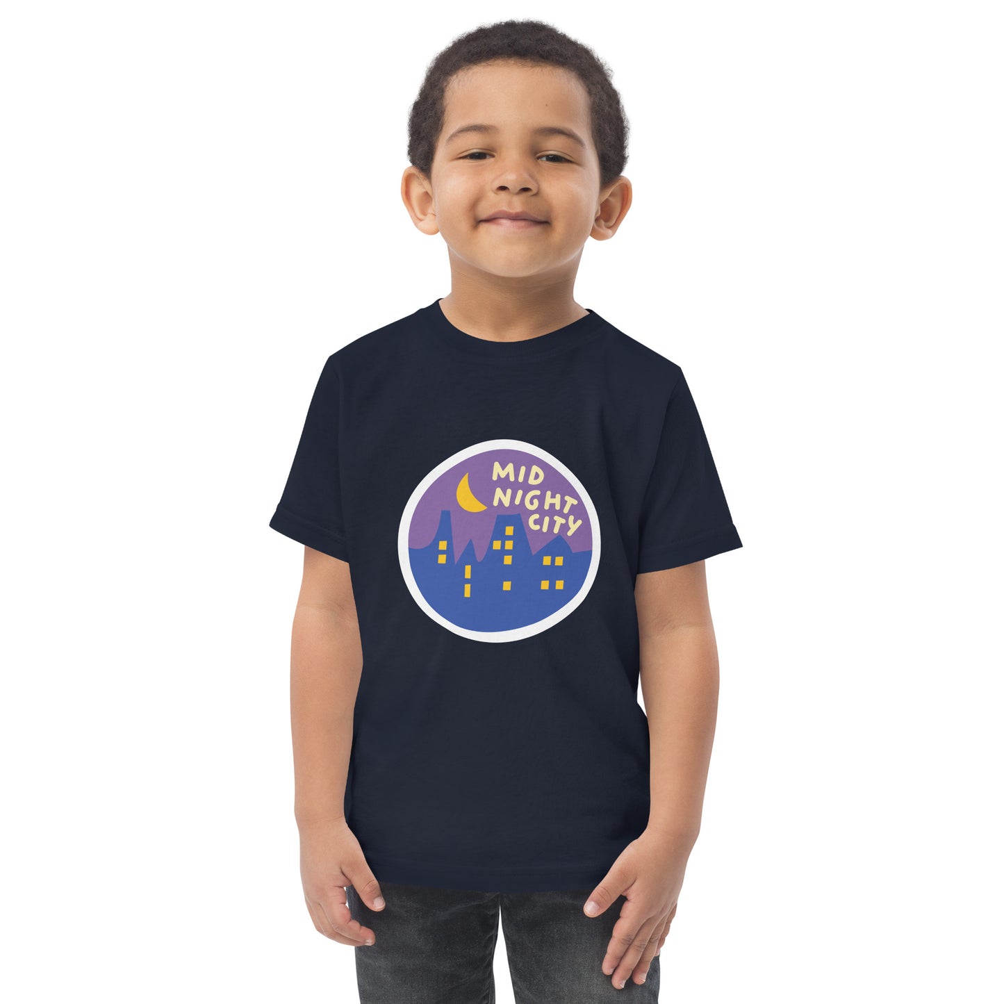 Mid-Night City Toddler jersey t-shirt