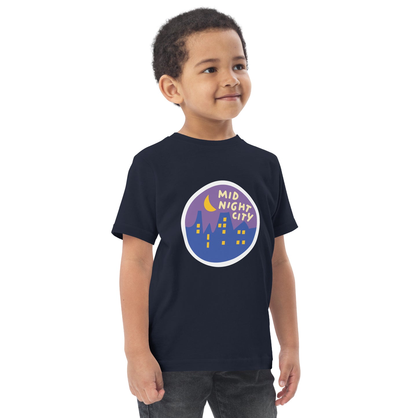 Mid-Night City Toddler jersey t-shirt