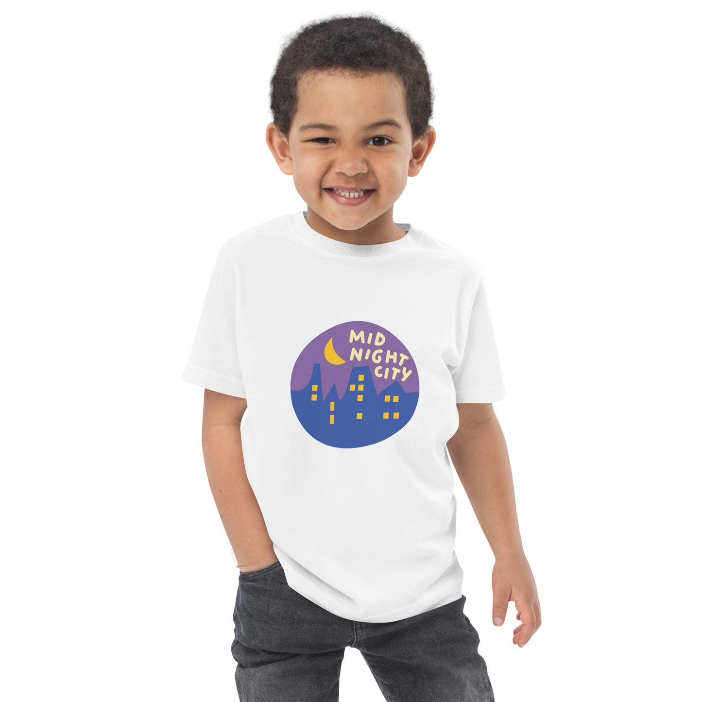 Mid-Night City Toddler jersey t-shirt