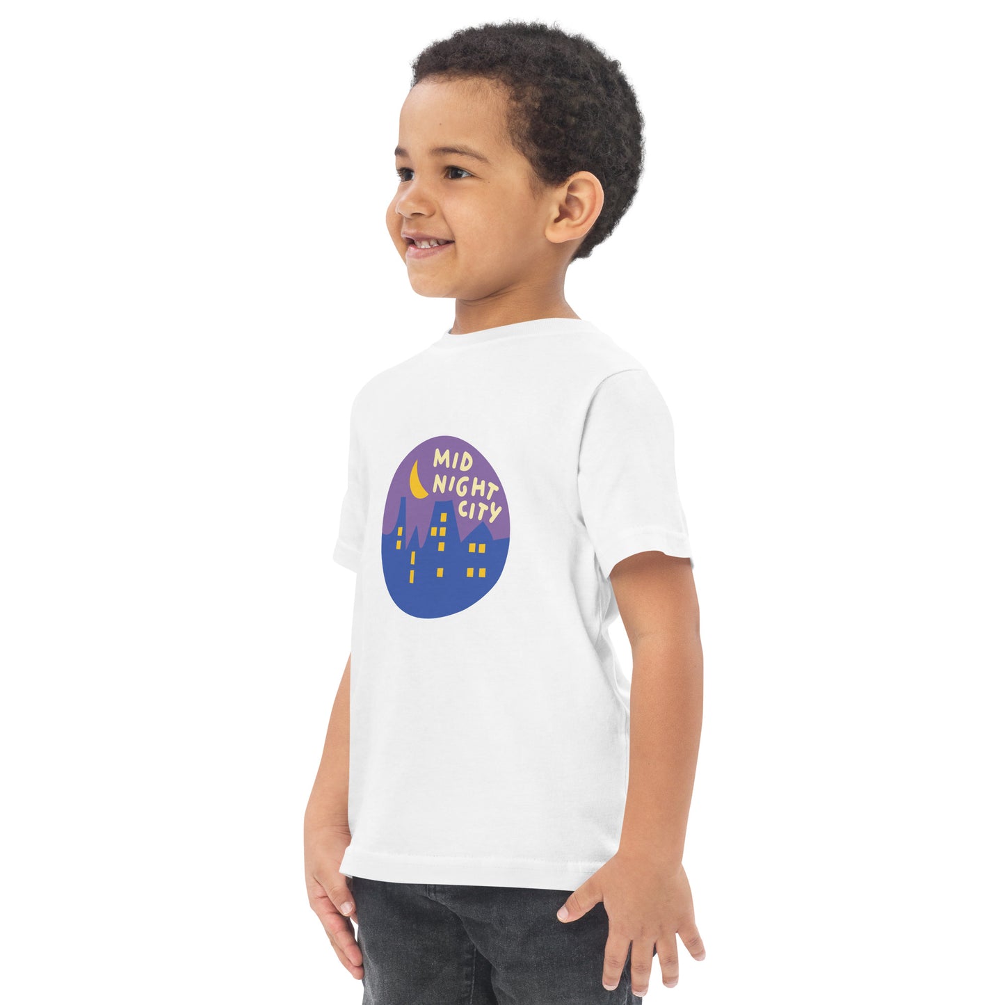 Mid-Night City Toddler jersey t-shirt