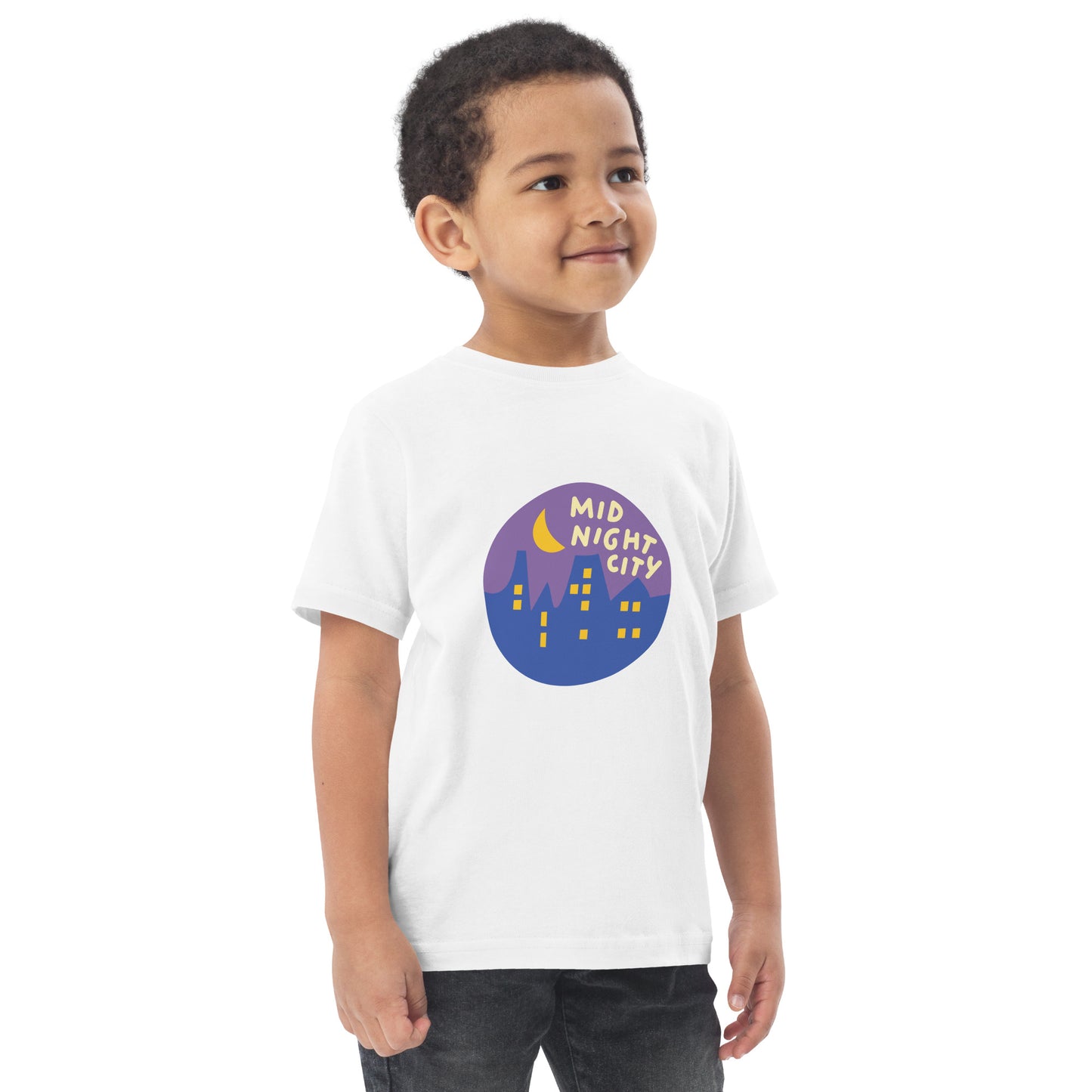 Mid-Night City Toddler jersey t-shirt