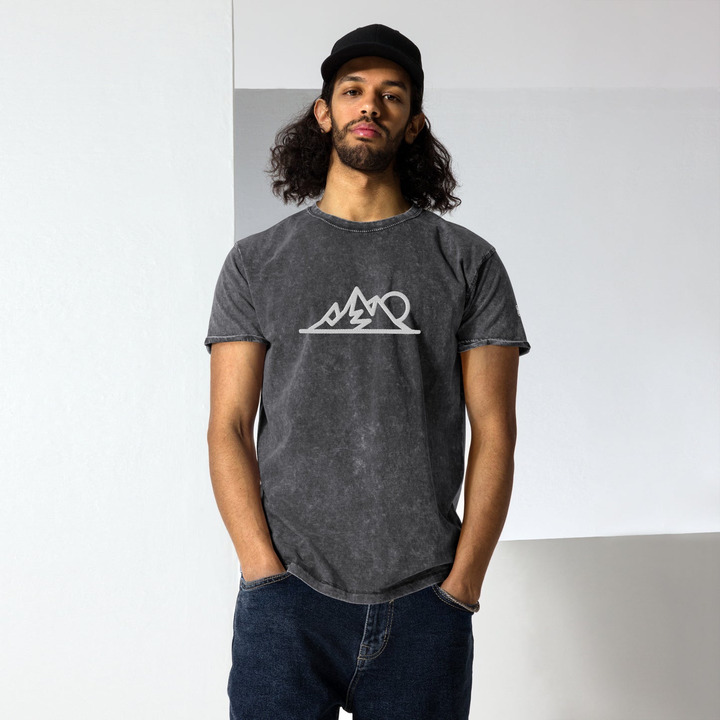 Mountains Denim T-Shirt