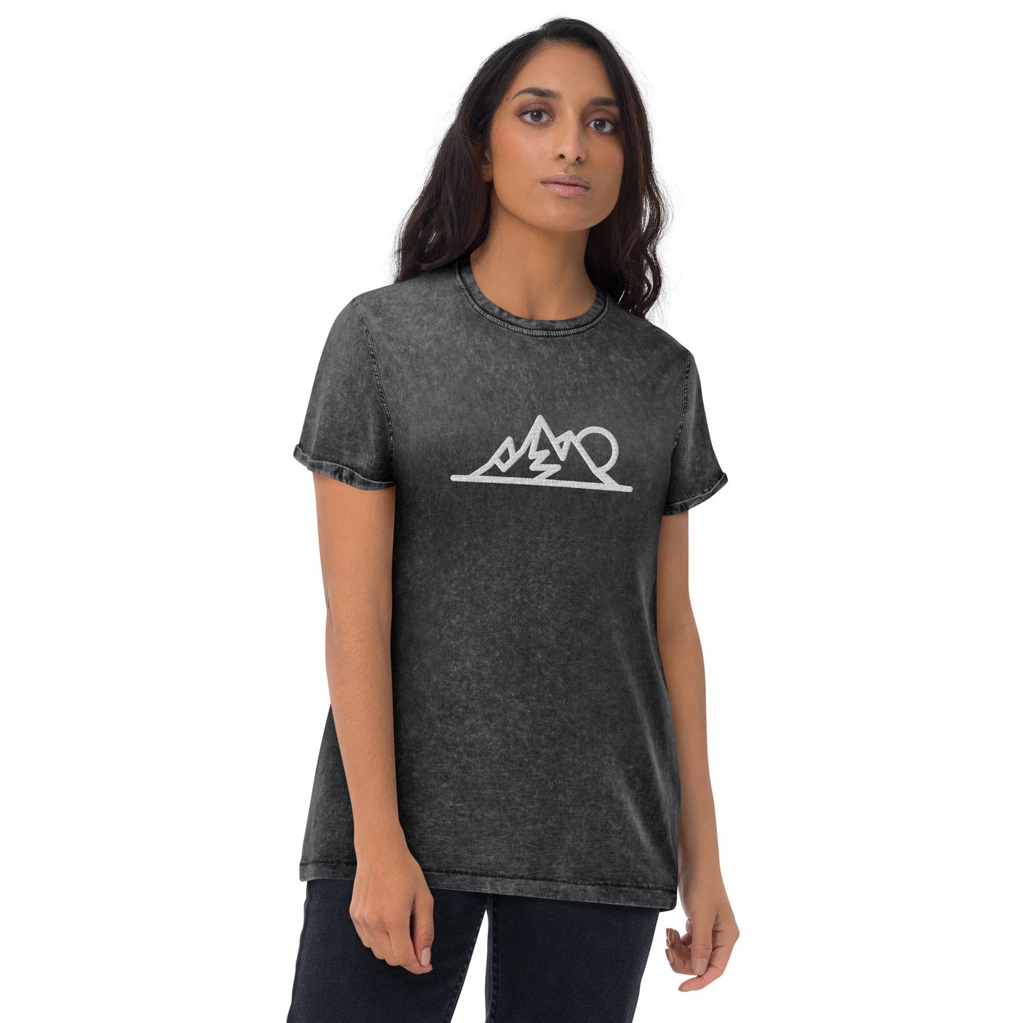 Mountains Denim T-Shirt