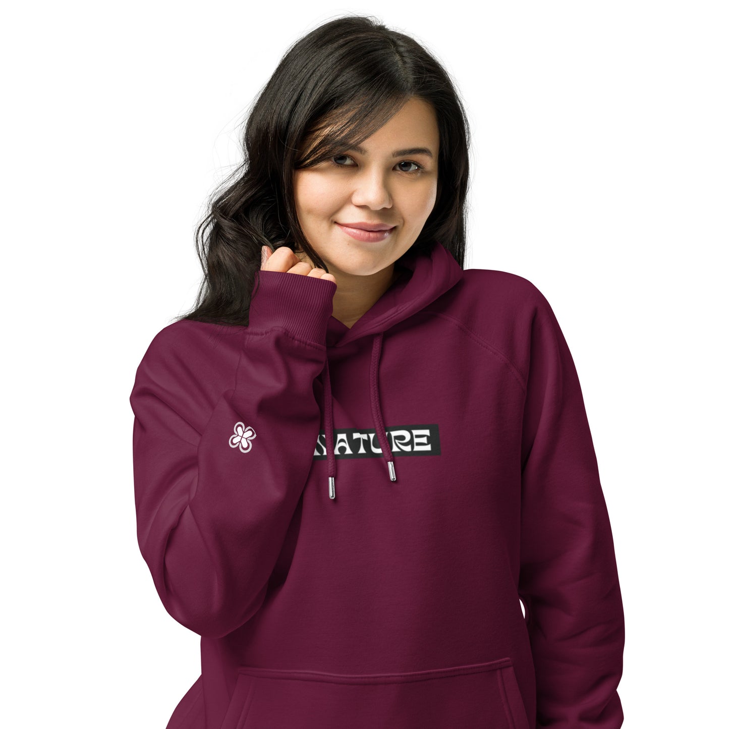 Nature Unisex eco raglan hoodie