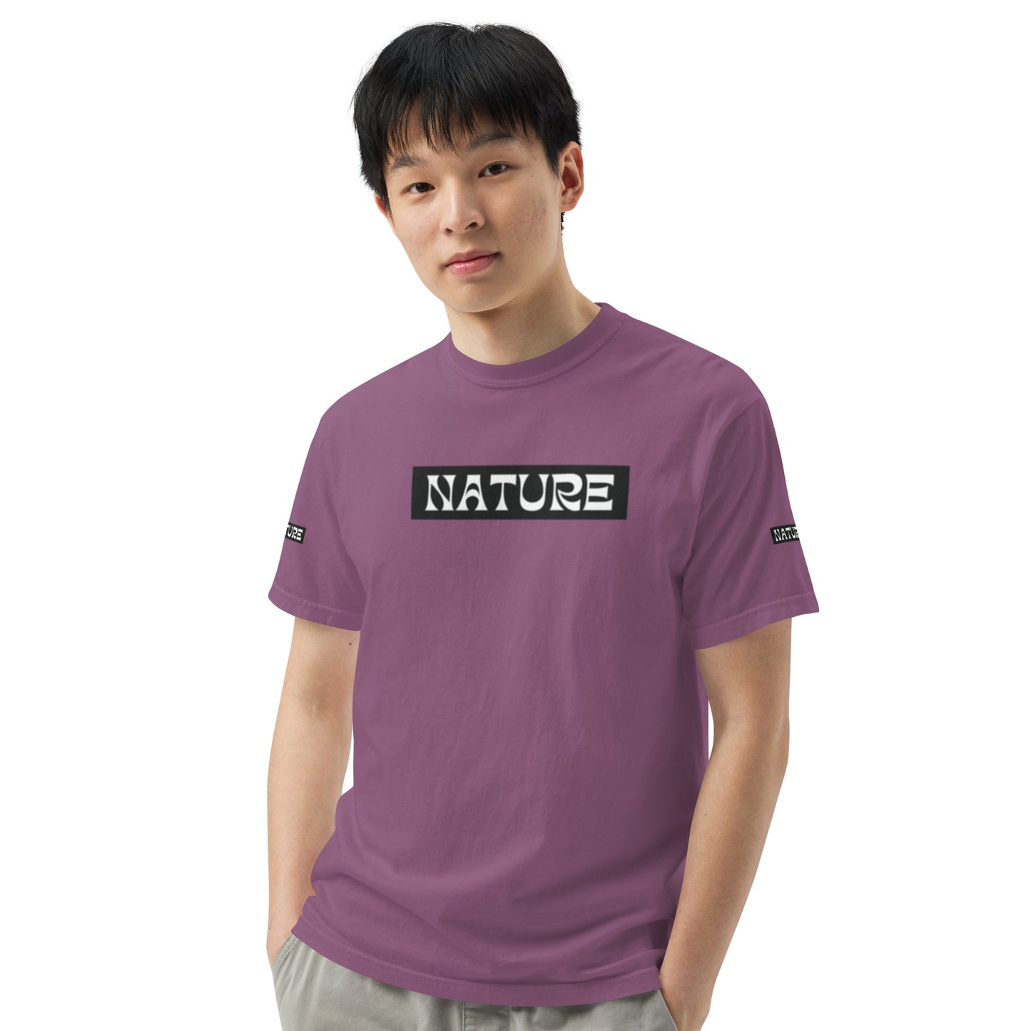 Nature Unisex garment-dyed heavyweight t-shirt