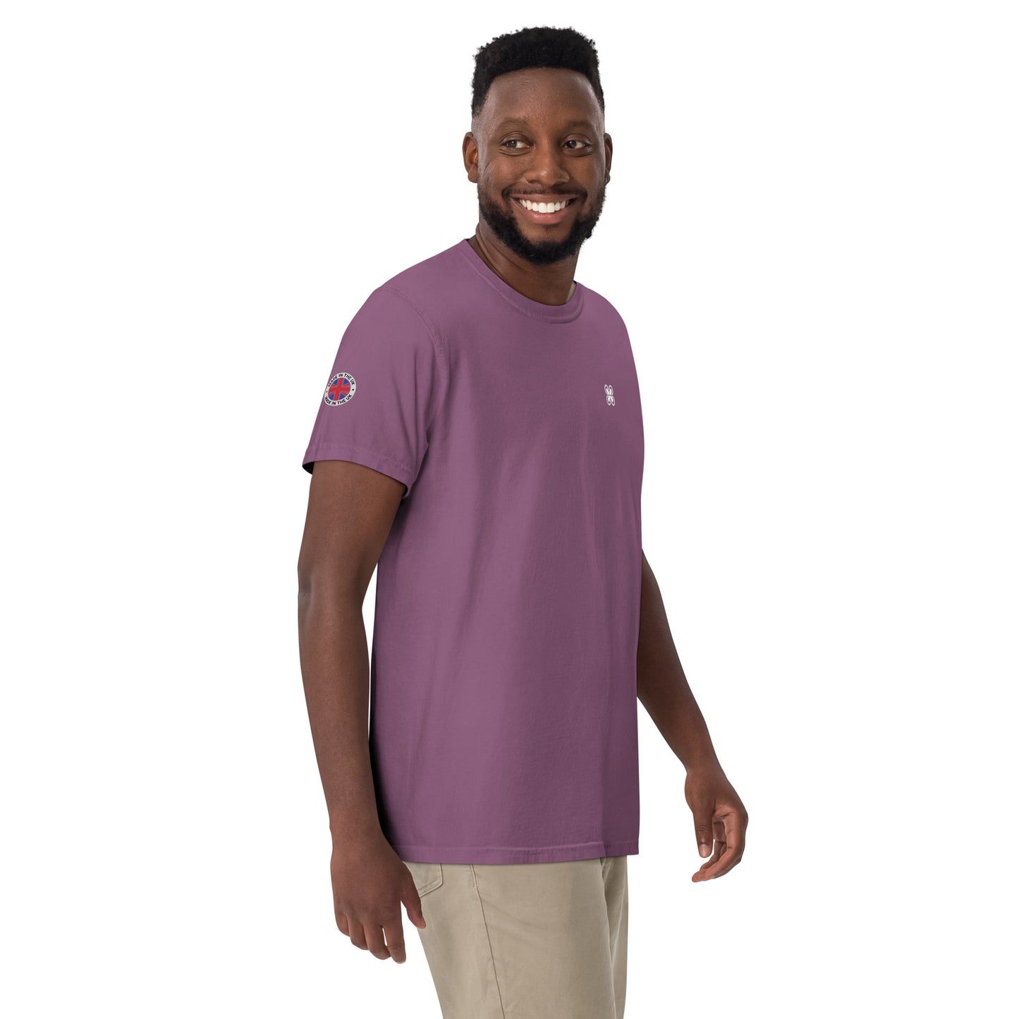 UK Unisex garment-dyed heavyweight t-shirt