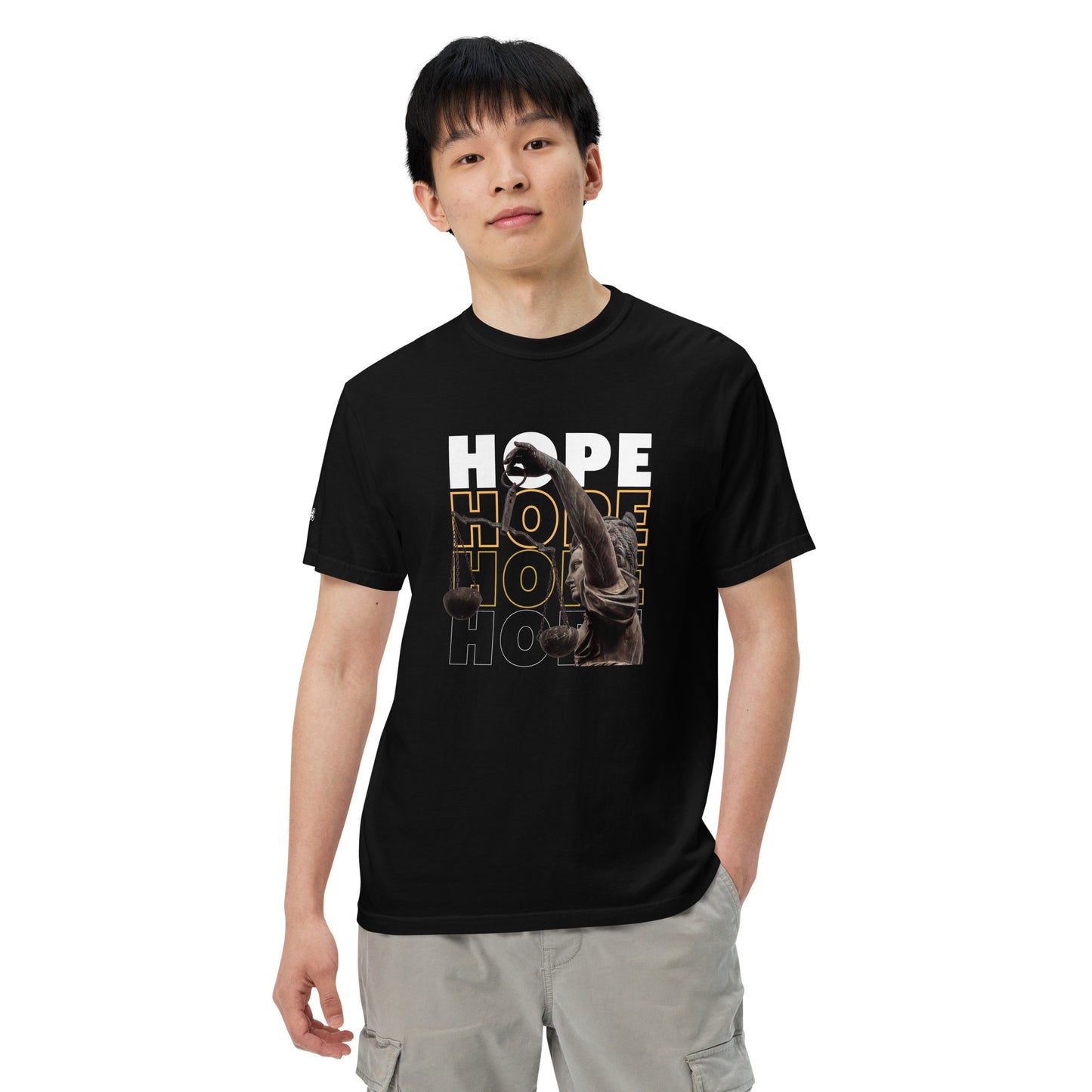 HOPE Unisex garment-dyed heavyweight t-shirt
