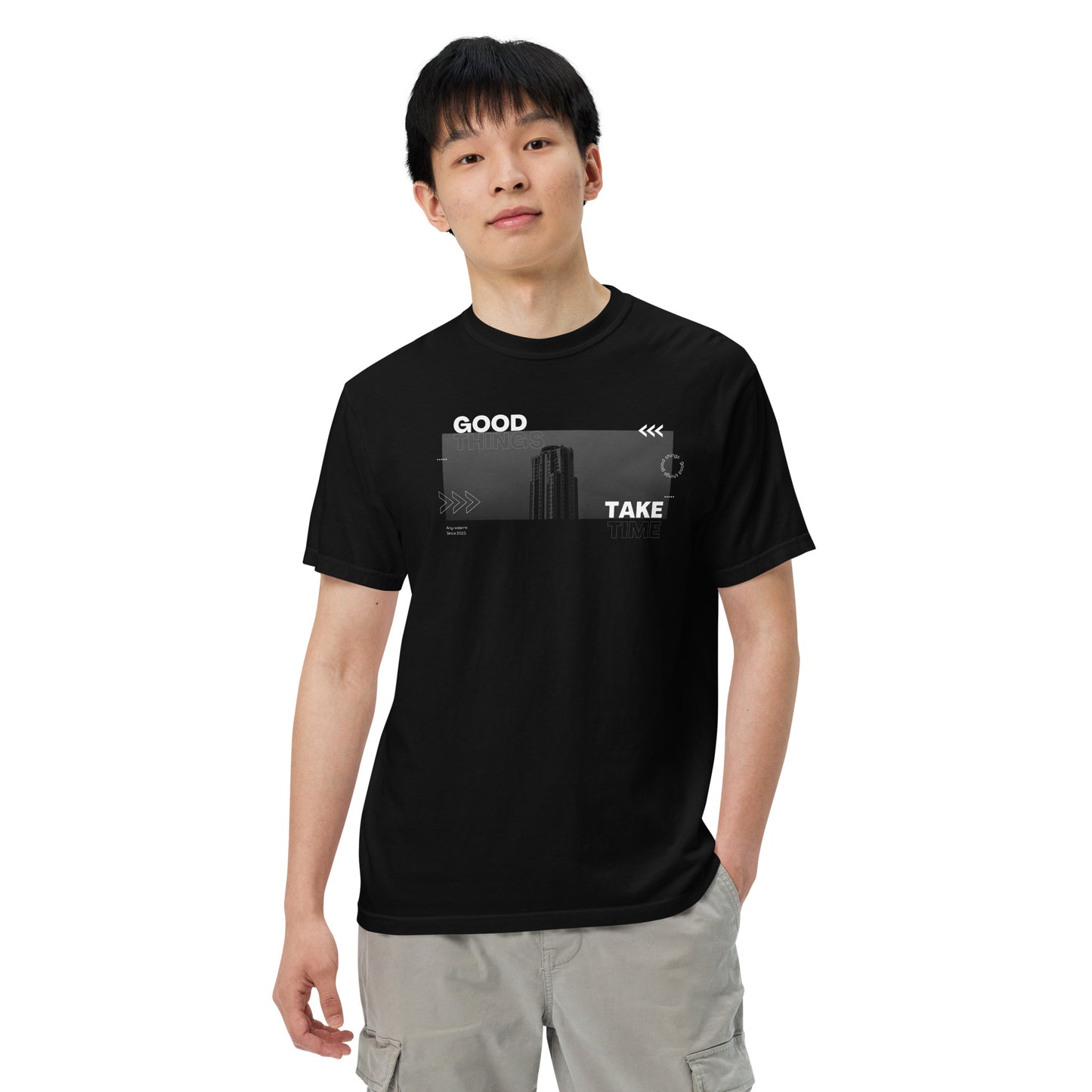 Take Unisex garment-dyed heavyweight t-shirt