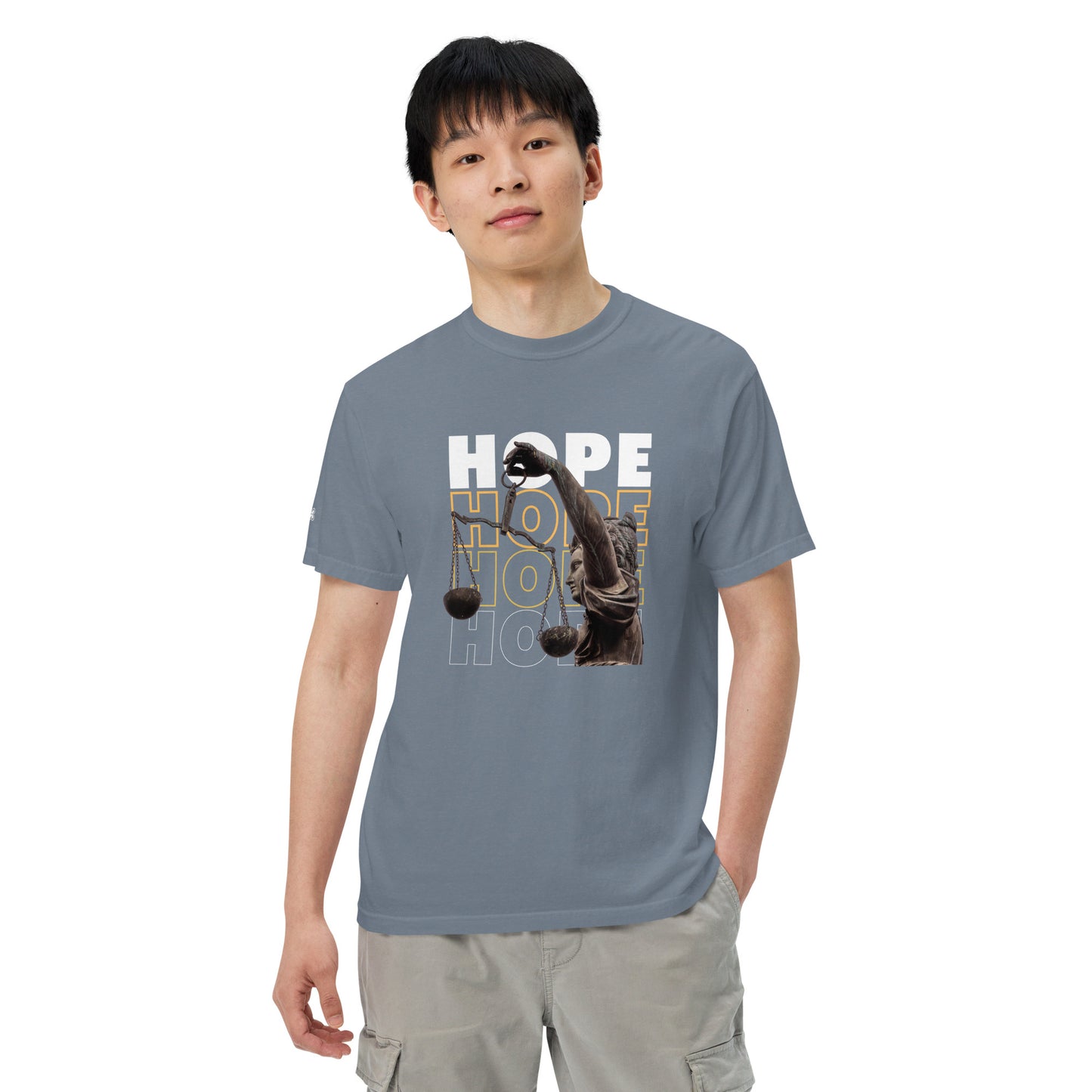 HOPE Unisex garment-dyed heavyweight t-shirt