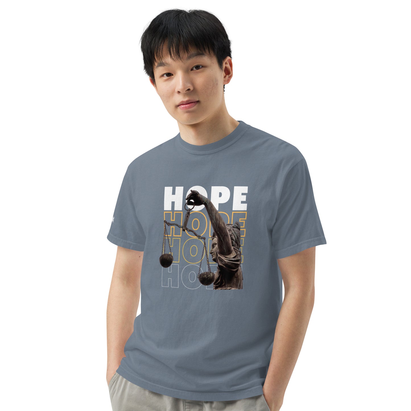 HOPE Unisex garment-dyed heavyweight t-shirt