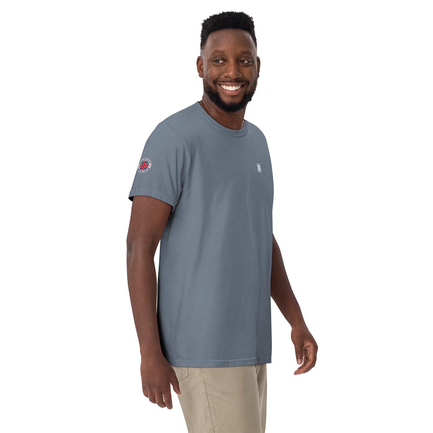 UK Unisex garment-dyed heavyweight t-shirt