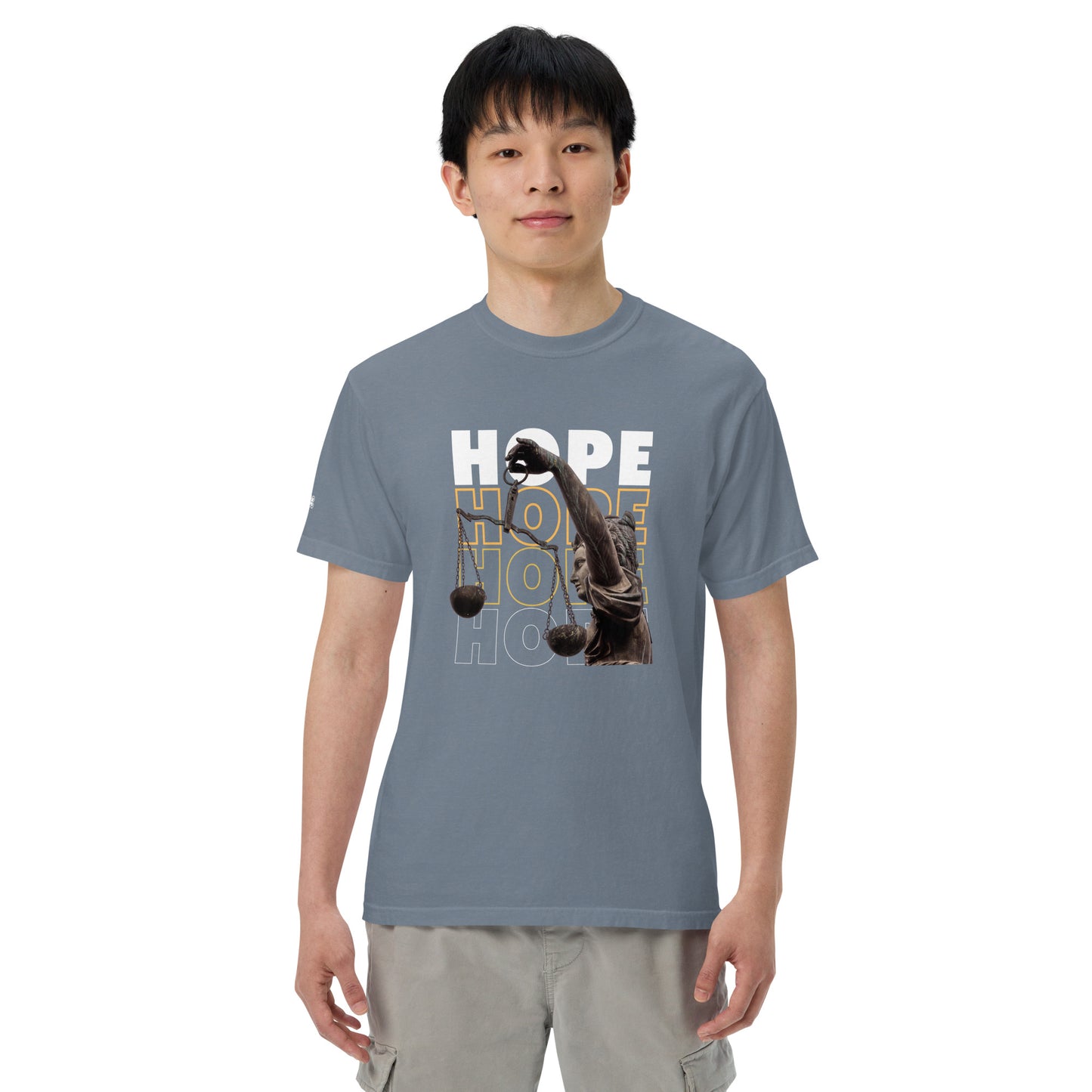 HOPE Unisex garment-dyed heavyweight t-shirt
