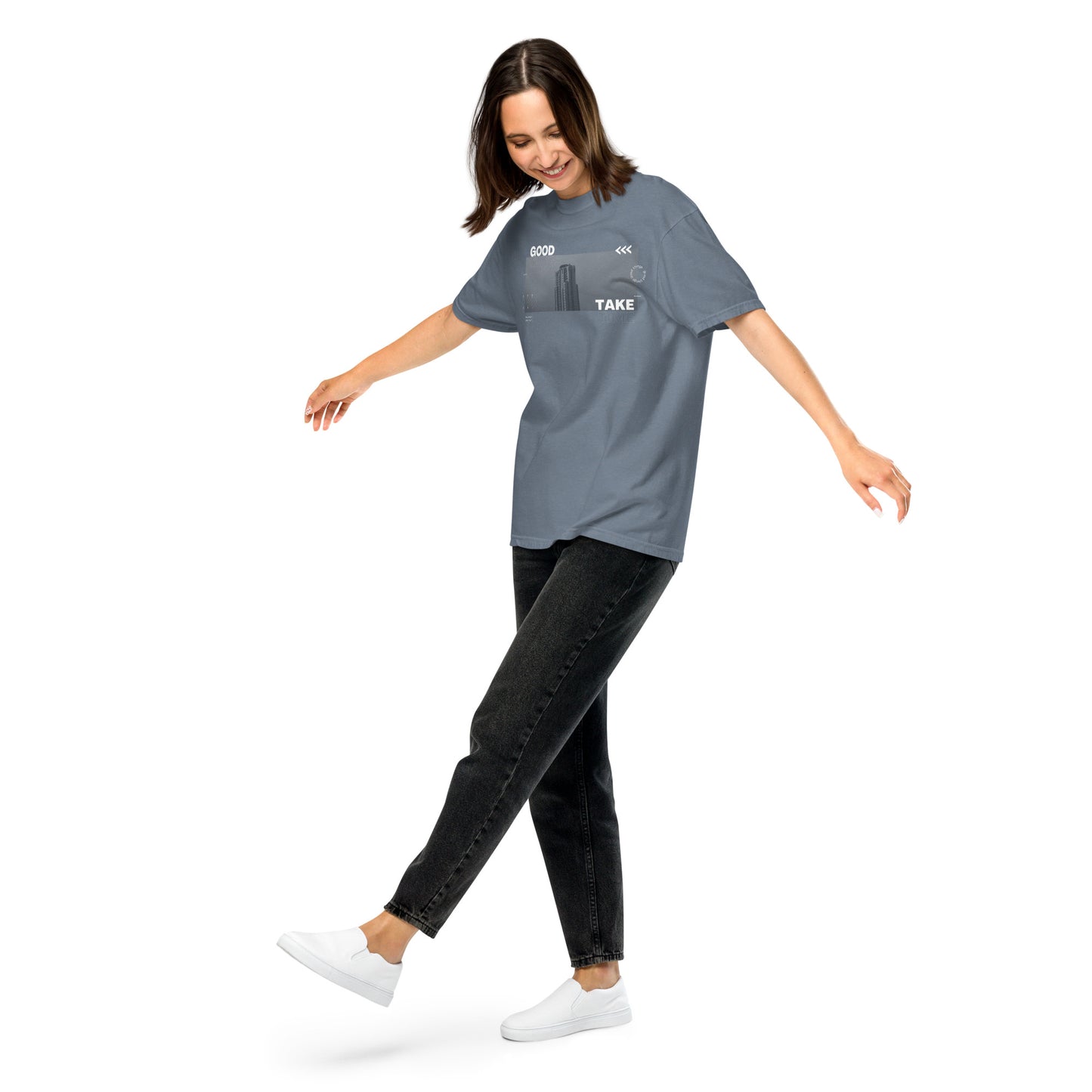 Take Unisex garment-dyed heavyweight t-shirt