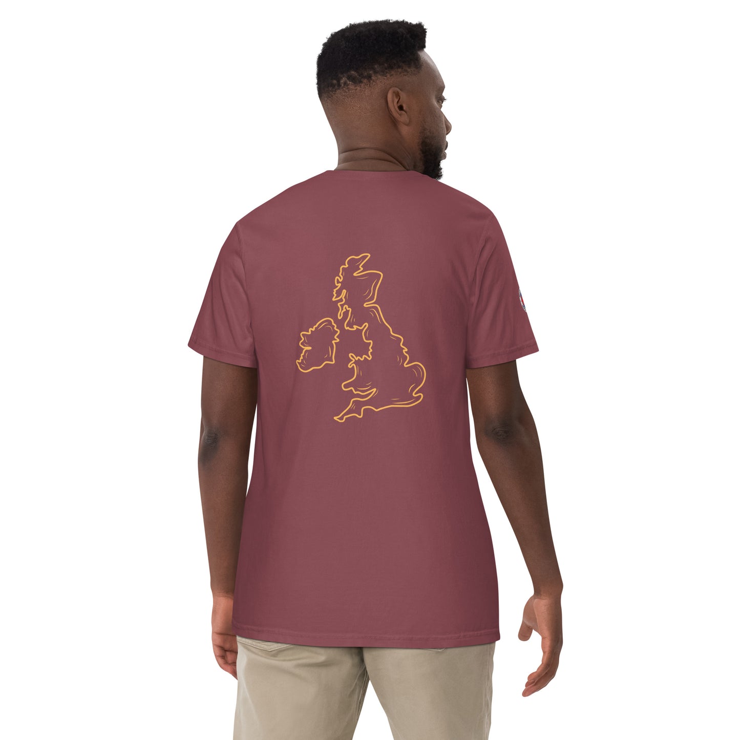 UK Unisex garment-dyed heavyweight t-shirt