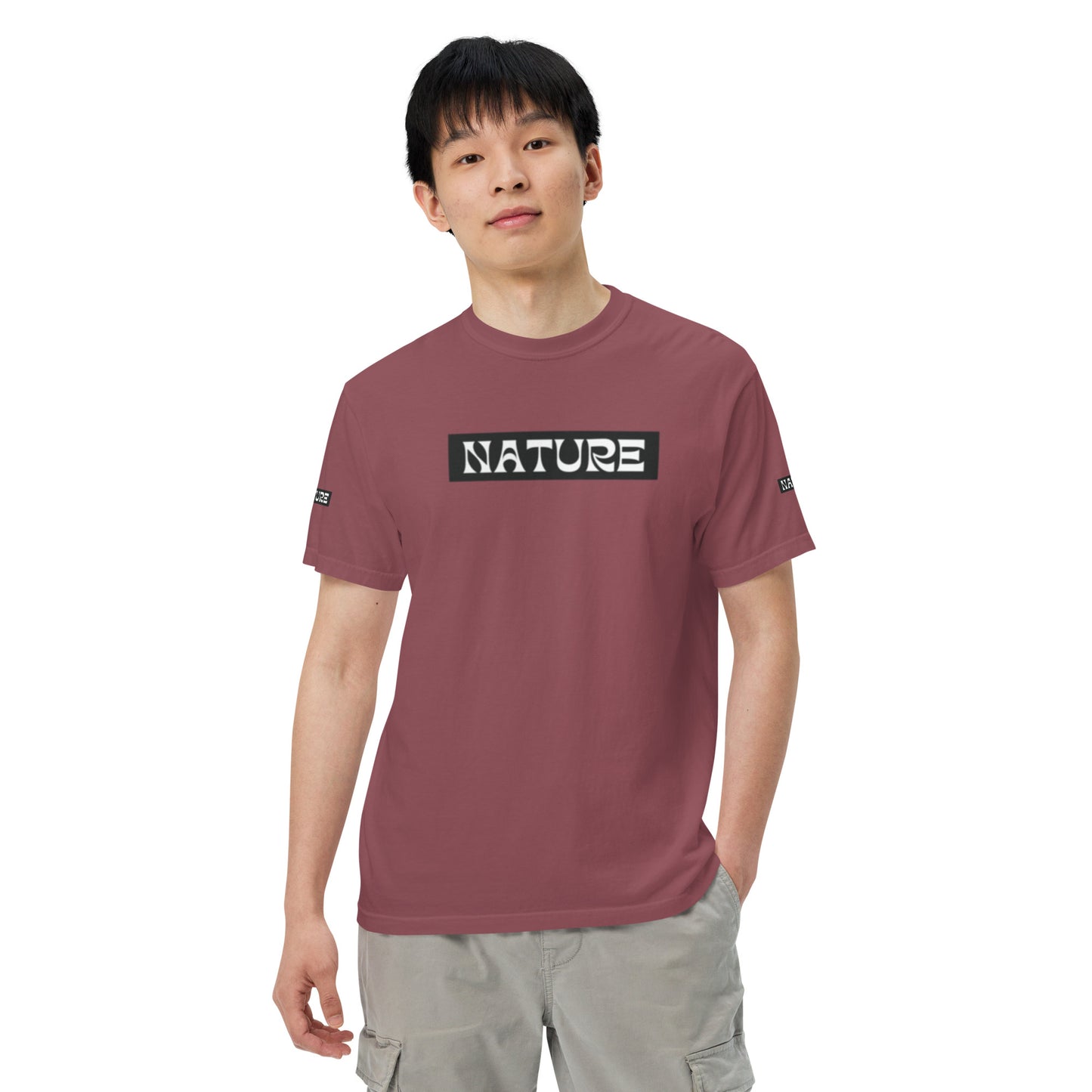 Nature Unisex garment-dyed heavyweight t-shirt