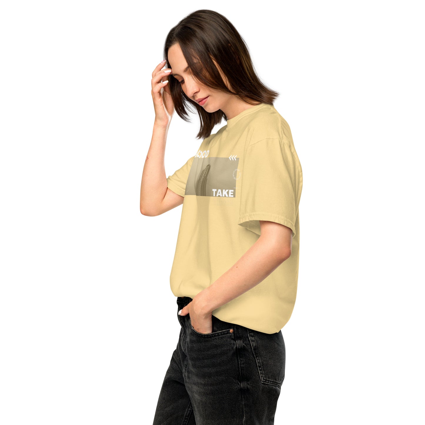 Take Unisex garment-dyed heavyweight t-shirt