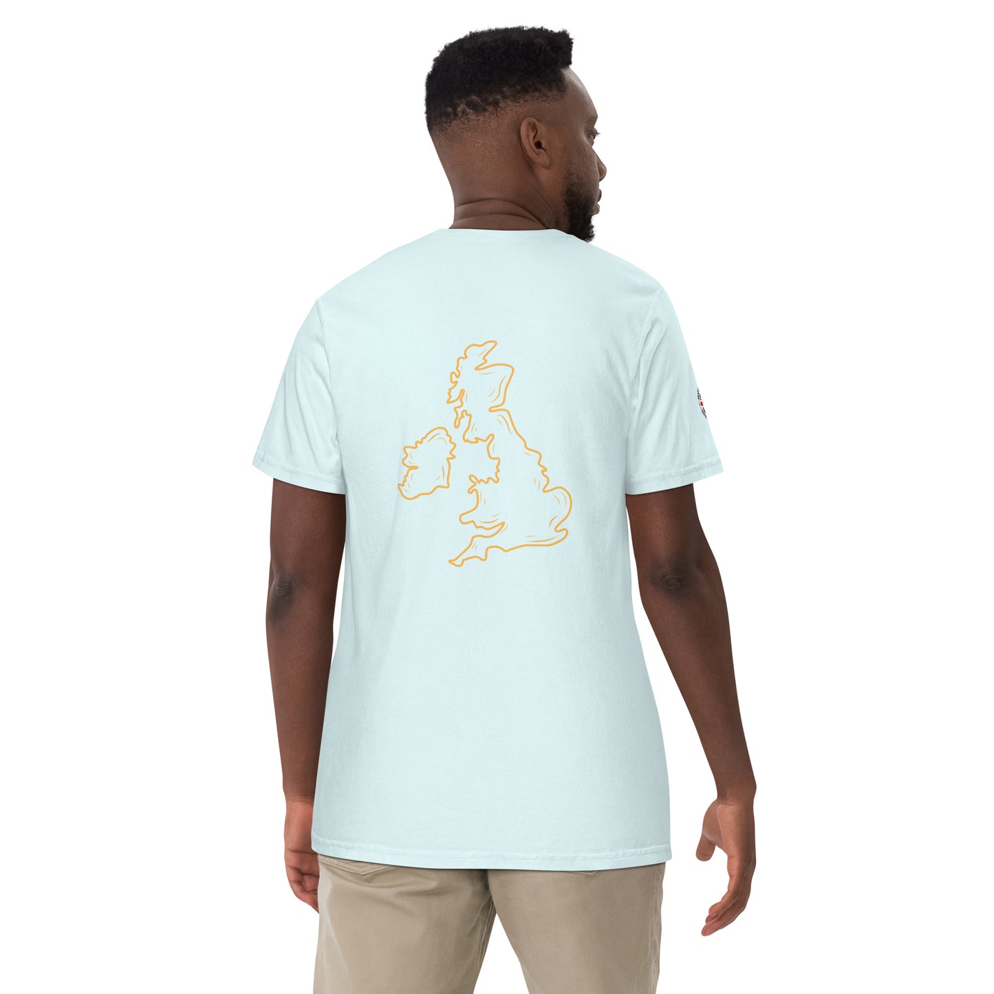 UK Unisex garment-dyed heavyweight t-shirt