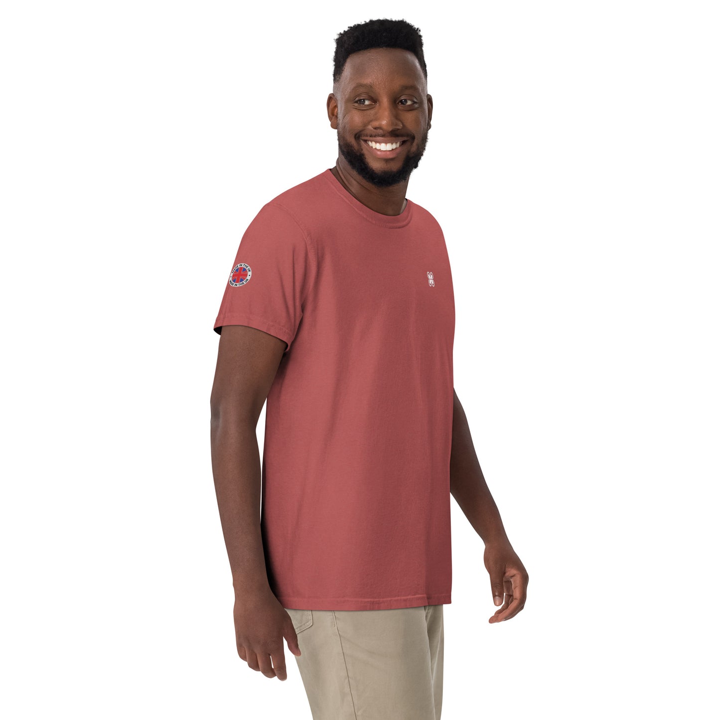 UK Unisex garment-dyed heavyweight t-shirt