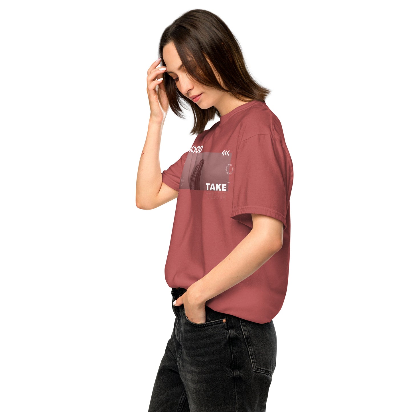 Take Unisex garment-dyed heavyweight t-shirt