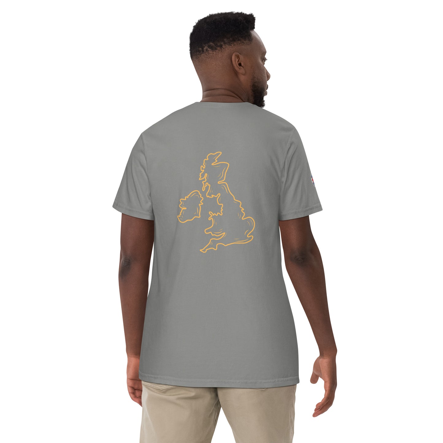 UK Unisex garment-dyed heavyweight t-shirt