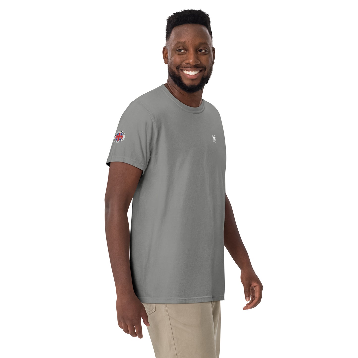 UK Unisex garment-dyed heavyweight t-shirt