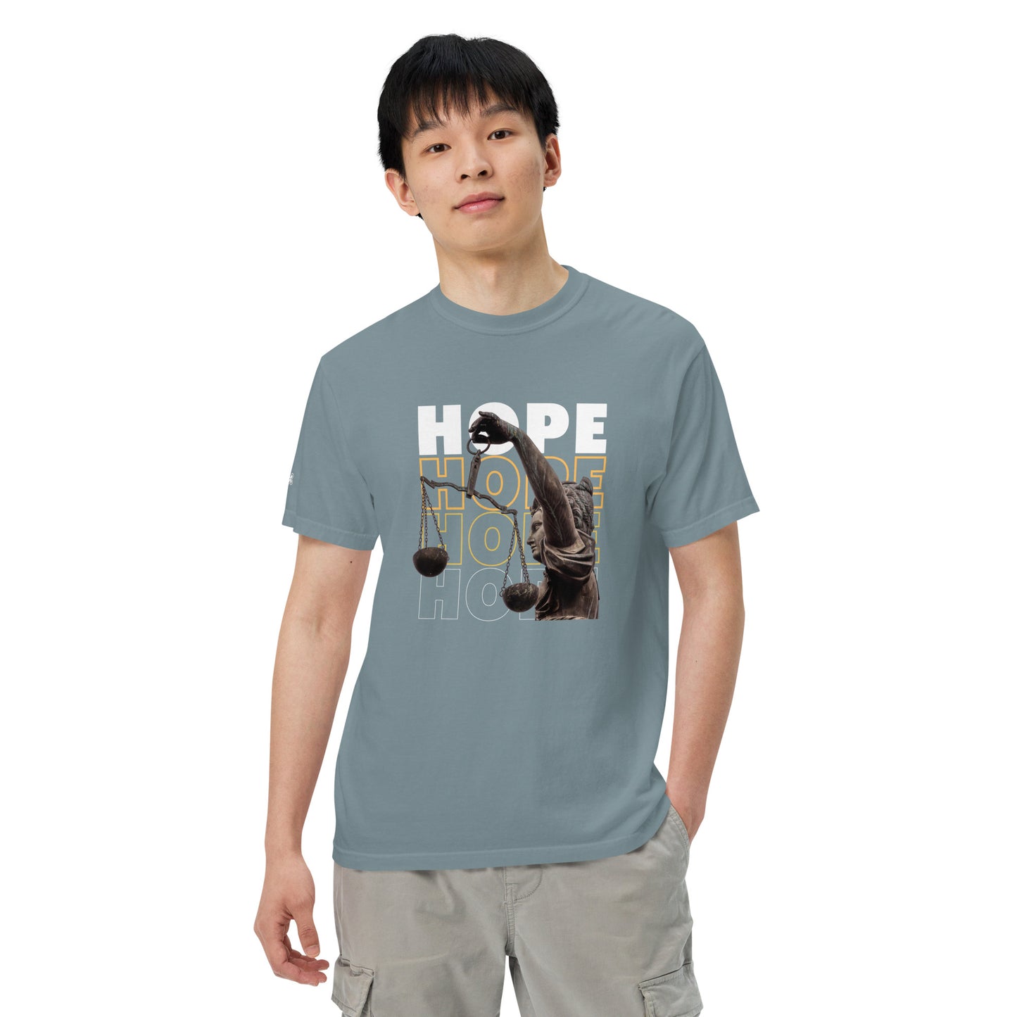 HOPE Unisex garment-dyed heavyweight t-shirt