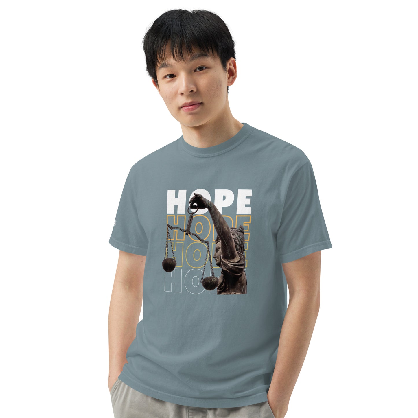 HOPE Unisex garment-dyed heavyweight t-shirt