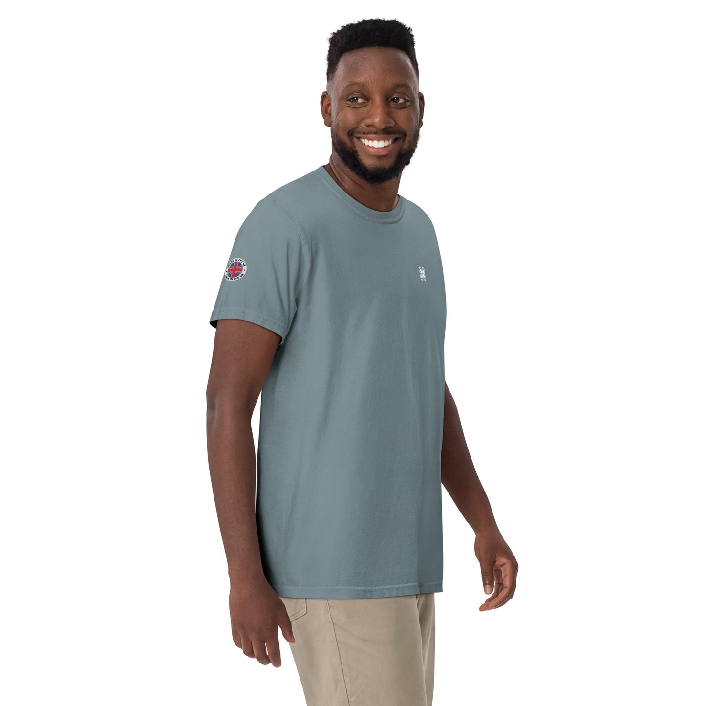 UK Unisex garment-dyed heavyweight t-shirt