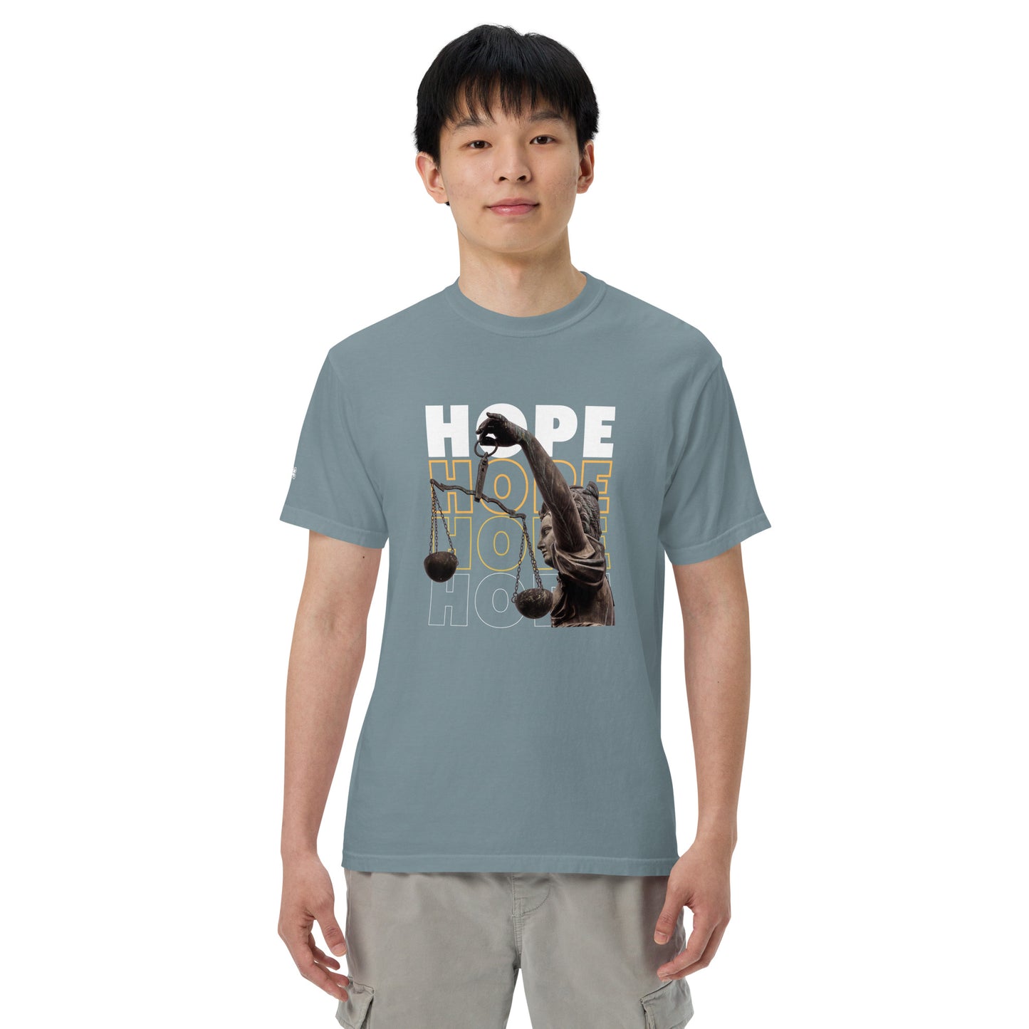 HOPE Unisex garment-dyed heavyweight t-shirt