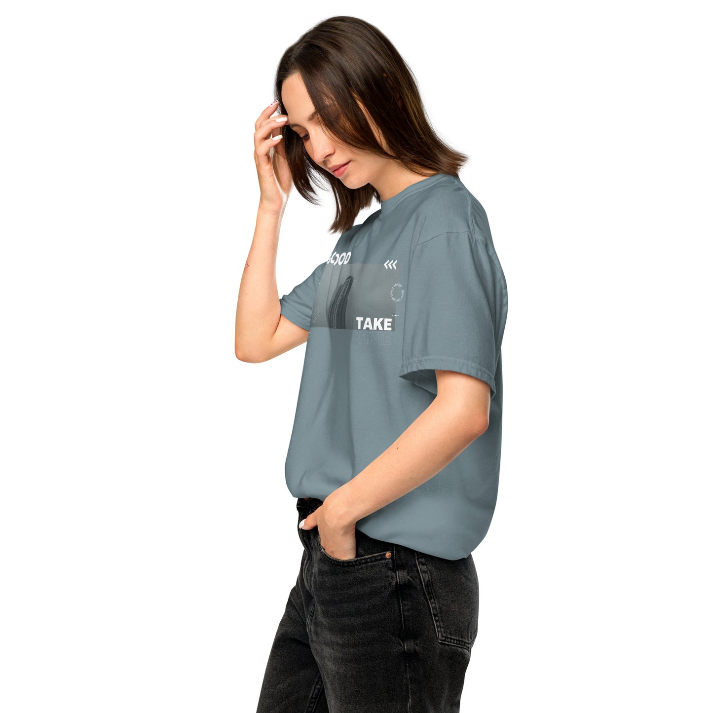 Take Unisex garment-dyed heavyweight t-shirt